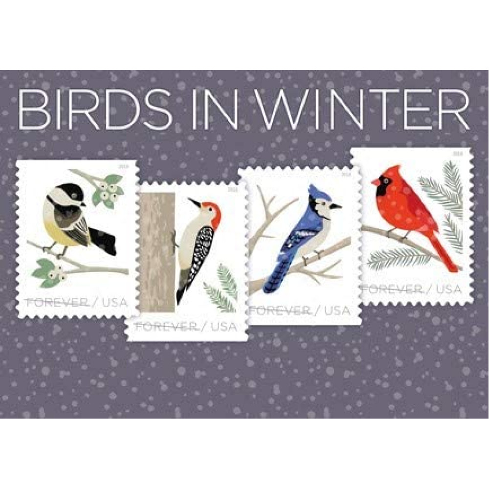 (2018) USPS Forever Stamp Sheets Featuring Birds ( Birds in Winter)
