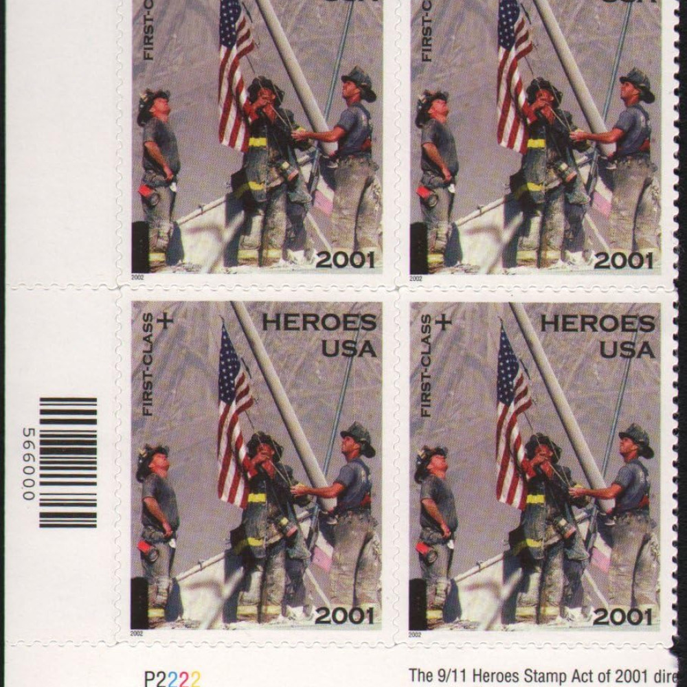 (2001) US America Responds 9-11 Heroes Postage Stamps
