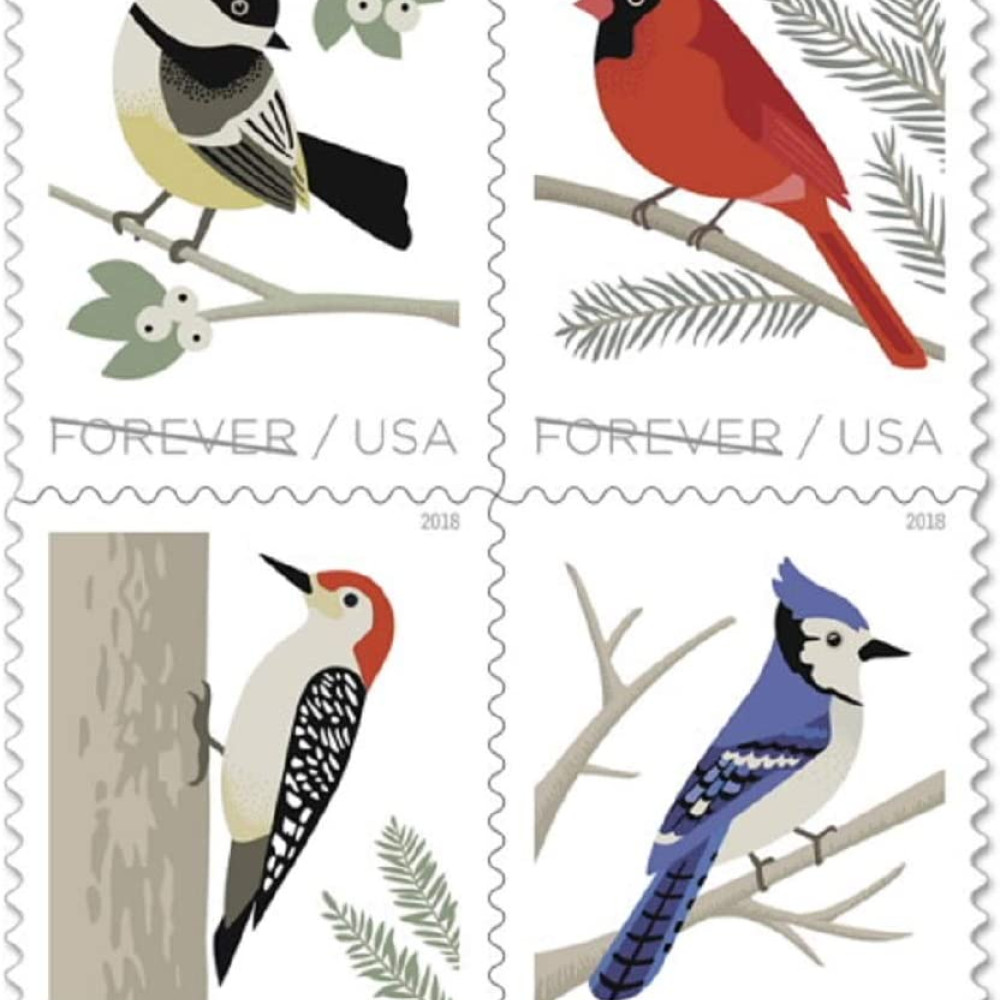 (2018) USPS Forever Stamp Sheets Featuring Birds ( Birds in Winter)